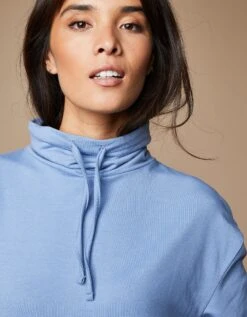 Robe Molleton Léger Col Montant -Femmes Vêtements Magasin 628046 C01 zoomx vue5