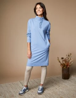 Robe Molleton Léger Col Montant -Femmes Vêtements Magasin 628046 C01 zoomx vue6