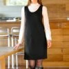 Robe Chasuble évasée Unie, Maille -Femmes Vêtements Magasin 628051 C01 zoomx