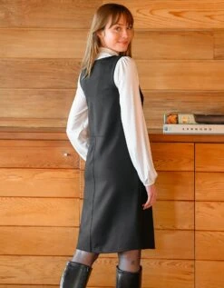 Robe Chasuble évasée Unie, Maille -Femmes Vêtements Magasin 628051 C01 zoomx vue2