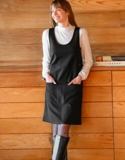 Robe Chasuble évasée Unie, Maille -Femmes Vêtements Magasin 628051 C01 zoomx vue5