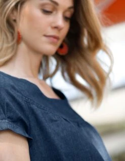 Robe Housse Denim Léger 12 Robe Housse Denim Léger -Femmes Vêtements Magasin 664003 C02 zoomx vue4