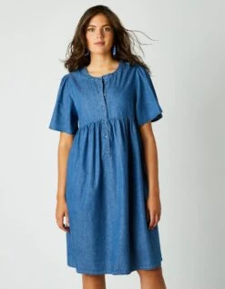 Robe évasée, Denim Léger -Femmes Vêtements Magasin 664014 C01 zoomx vue3