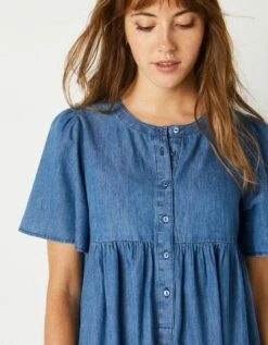 Robe évasée, Denim Léger -Femmes Vêtements Magasin 664014 C01 zoomx vue6
