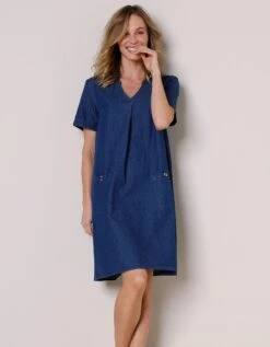 Robe Courte évasée En Jean