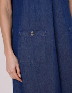 Robe Courte évasée En Jean -Femmes Vêtements Magasin 664015 C01 zoomx vue4