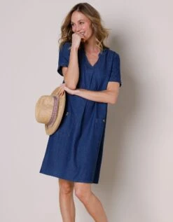 Robe Courte évasée En Jean -Femmes Vêtements Magasin 664015 C01 zoomx vue6