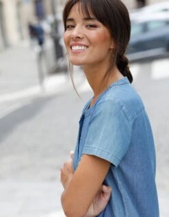 Robe Forme Housse Denim Léger 10 Robe Forme Housse Denim Léger -Femmes Vêtements Magasin 664062 C00 zoomx vue4