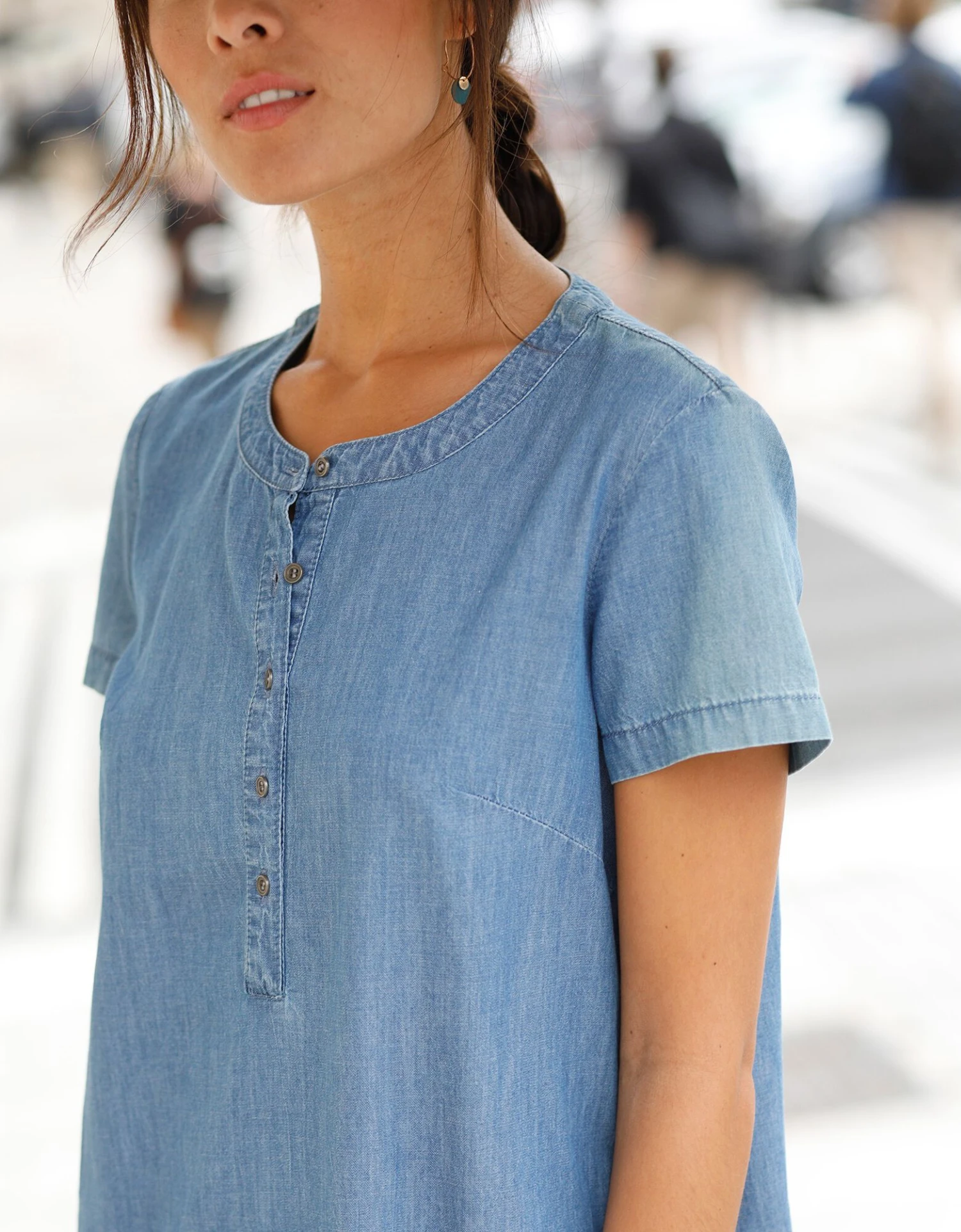 Robe Forme Housse Denim Léger 7 Robe Forme Housse Denim Léger – Image 5