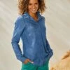 Chemise Boutonnée Jean Uni -Femmes Vêtements Magasin 665020 C01 zoomx